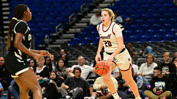 San Antonio Clark Coppell Texas girls basketball 6A playoffs UIL state semifinals 030323 Tom Dendy 16